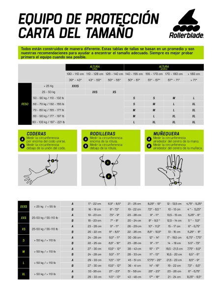 PROTECCIONES ROLLERBLADE SKATE GEAR 3 PACK