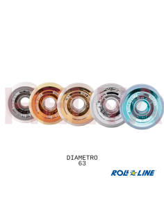 Ruedas sueltas ROLL LINE GIOTTO Ø63mm