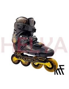 KRF ANGEL HIGH Freeskate Carbono ABEC 9 Negro Oro