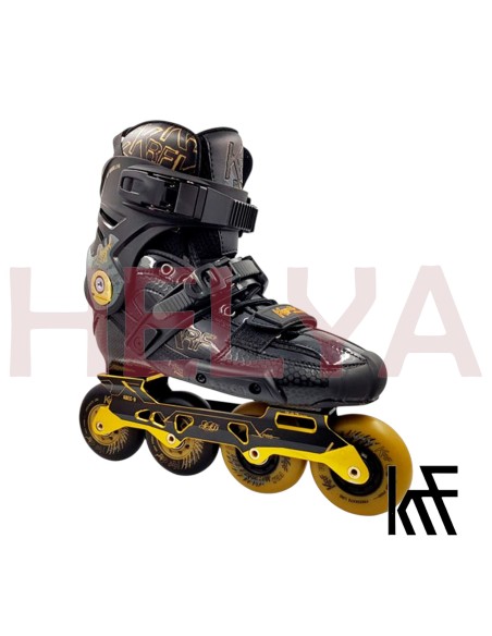 KRF ANGEL HIGH Freeskate Carbono ABEC 9 Negro Oro