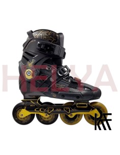KRF ANGEL HIGH Freeskate Carbono ABEC 9 Negro Oro 2