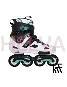 Patín Freeskate ANGEL 4x80 Blanco Verde ABEC 9 2