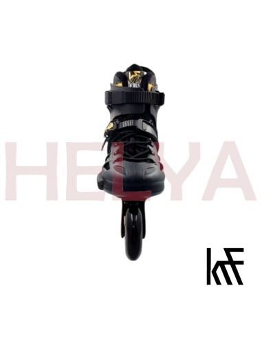 Patín NEW ANGEL Freeskate Freestyle Negro Oro ABEC 9