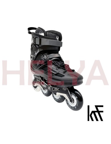 Patín Freeskate ANGEL 4x80 Negro ABEC 9 Carbon