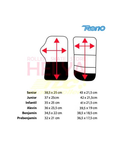 GUANTES RENO EXEL PORTERO Alevín, Benjamín, Prebenjamín