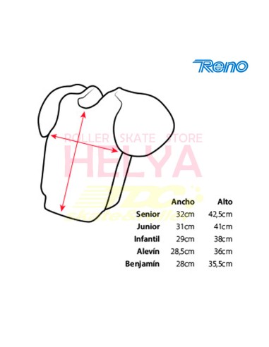 PETO RENO PORTERO Senior, Junior, Infantil
